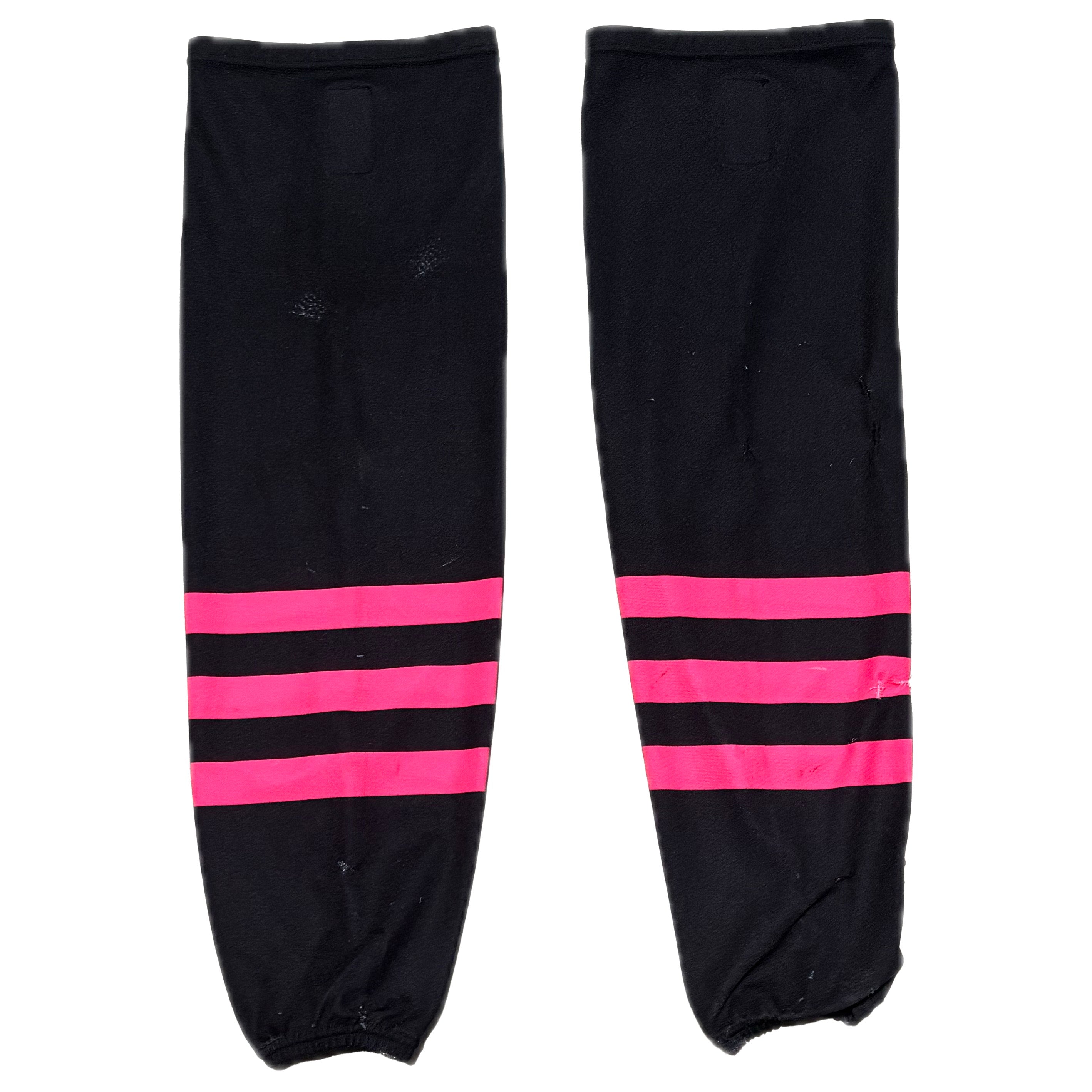 WHL - Used Hockey Socks (Black/Pink)